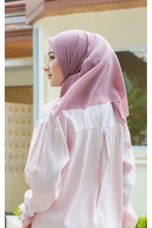 Hijab Segi 4 Double Haikon Lasercut Taro